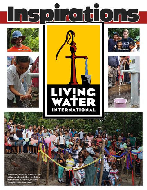 Inspirations Living Water International Postcards Magazine
