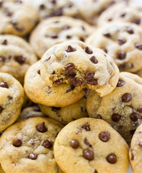 Bite Sized Brown Butter Chocolate Chip Cookies Baker By Nature