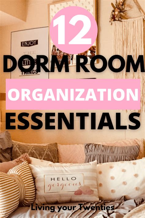 12 Dorm Room Organization Essentials You Need