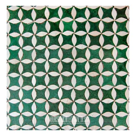 Green White Moroccan Tile Moroccan Kitchen And Bathroom Tile Design
