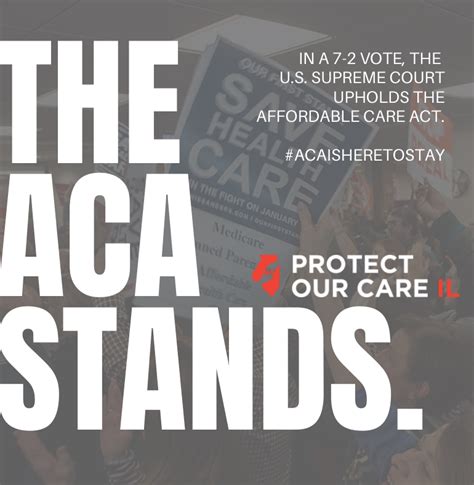 Victory The Aca Is Here To Stay Protect Our Care Il