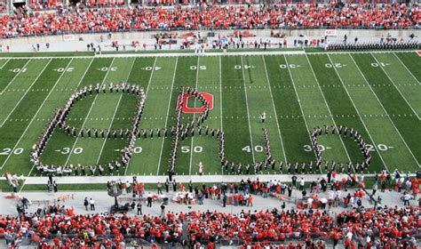 9 Cool College Marching Band Formations Ohio State Marching Band