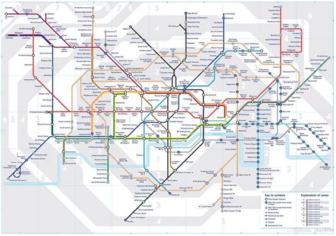 2019 London Underground Tube Map Art Silk Print Poster 24x36inch60x90cm