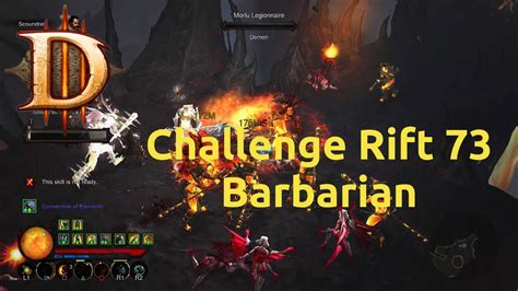 Diablo 3 Challenge Rift Challenge 73 Barbarian Completed Youtube