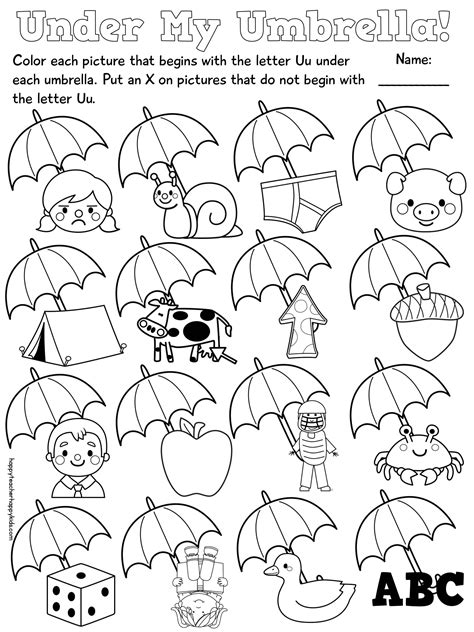 Jolly Phonics Worksheets For Kindergarten Letter U Phonics Worksheets