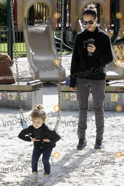 Photos And Pictures Actress Jessica Alba And Producer Cash Warren Play With Their Daughter