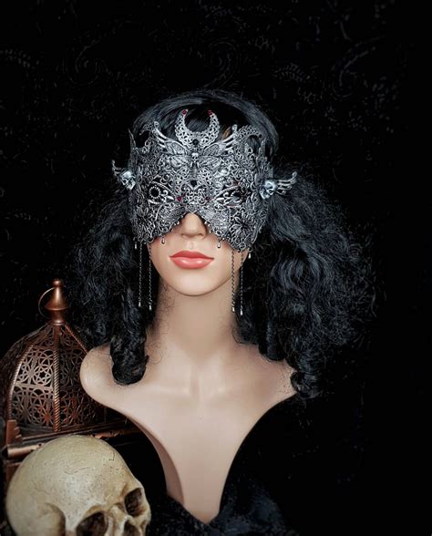 Death Moth Blind Mask Blind Mask Fantasy Larp Cosplay Medusa
