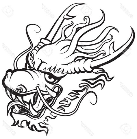 Chinese Dragon Outline Free Download On Clipartmag