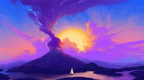 Inferno Horizon Mesmerizing Volcanic 4k 3840×2160 4k Wallpapers