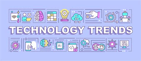 Technology Trends Word Concepts Purple Banner By Bsd Studio Thehungryjpeg
