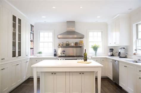 The average wall or upper kitchen cabinets are 30 42 in height 12 24 in depth and 9 36 in width. U Shaped Kitchen - Transitional - kitchen - Twin Companies