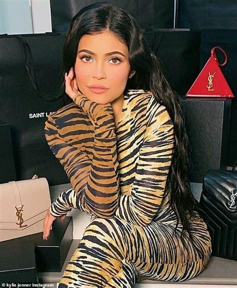 Alexandre Vauthier Long Sleeved Tiger Print Kylie Jenner Dress As Seen