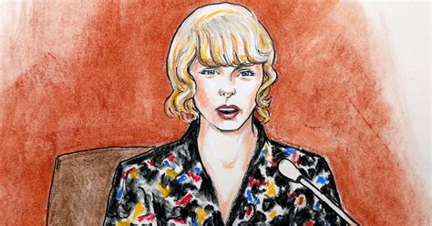 Courtroom Sketch Artist Taylor Swift Is Too Pretty To Draw