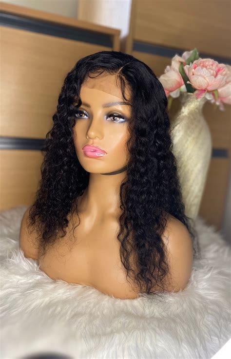 Brazilian Peruvian Virgin Human Hair Wig Inches Afro Curls Etsy