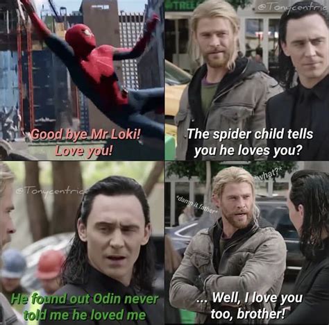 Thor Loki And Spiderman Funny Marvel Memes Marvel Jokes Marvel Funny