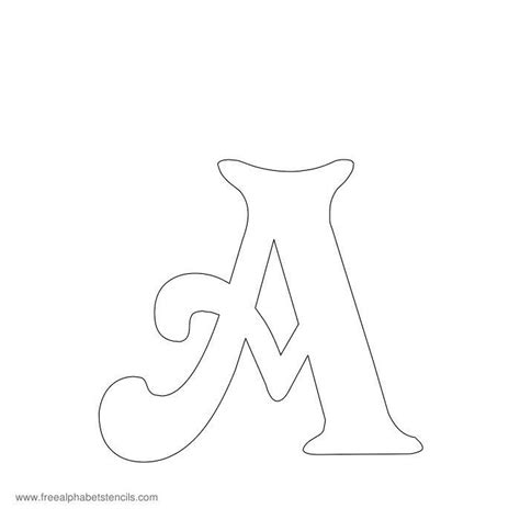 Fancy letter stencils are actually a relative category. Spiral Decorative Victorian Alphabet Stencils | Free ...