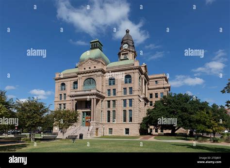 Fort Worth, Texas - November 4, 2023: The Tarrant County Courthouse in