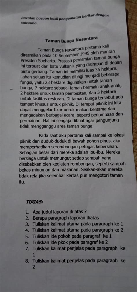 Contoh Kalimat Utama Dan Ide Pokok