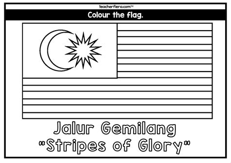 Jalur Gemilang Clipart Black And White Malaysia Flag Also Known As