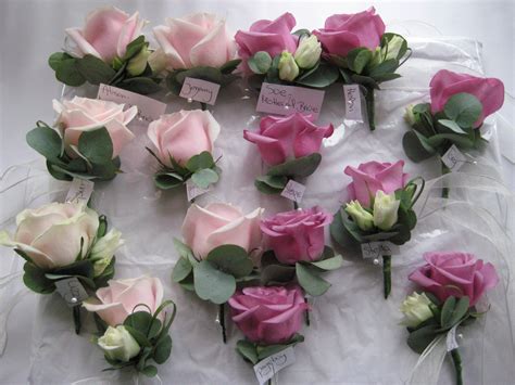 Buttonholes Corsages And Wrist Corsages Of Sweet Avalanche Roses And