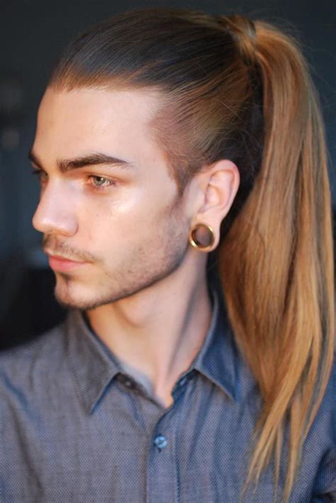 So that in itself is a bonus, who doesn't like shaking up the household. All You'll Want To Know About Long Hairstyles For Men | Man ponytail, Long hair styles, Mens ...