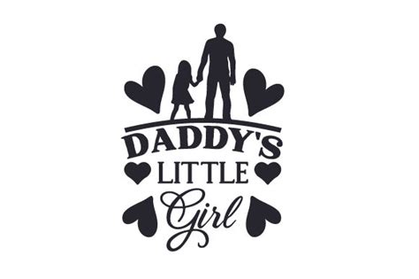 Daddys Little Girl Svg Cut File By Creative Fabrica Crafts · Creative