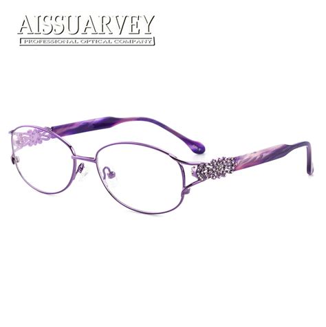 Luxury Rhinestone Diamond Round Vintage Optical Eyeglasses Frame Brand Designer Top Quality
