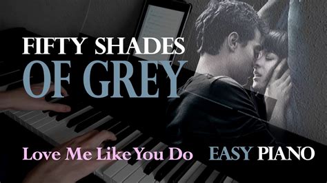 50 shades of grey love me like you do piano cover sheet music par partituras