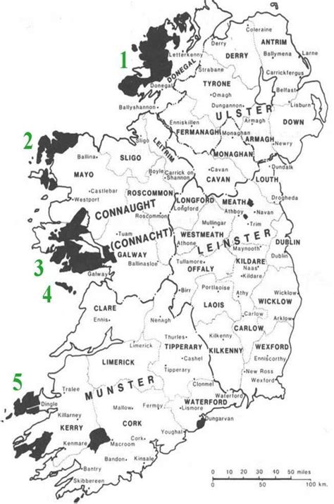 Dialects Of Irish Gaelic Donegal 1 Mayo 2 Connemara 3 Aran