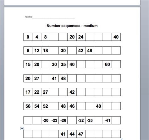 Ks1 Number Sequences Teaching Resources