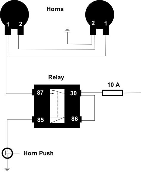 Car Horn Wiring Diagram Engine Picture