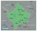 Large map of Kosovo | Kosovo | Europe | Mapsland | Maps of the World