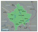 Large map of Kosovo | Kosovo | Europe | Mapsland | Maps of the World