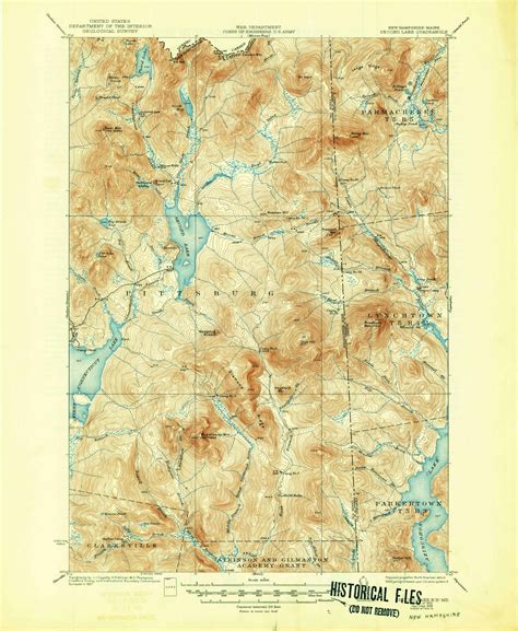 Second Connecticut Lake New Hampshire 1932 1948 Usgs Old Topo Map