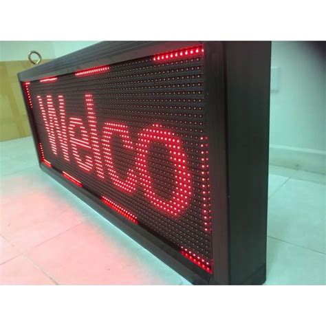 Red Led Programmable Message Sign Scrolling Display Board