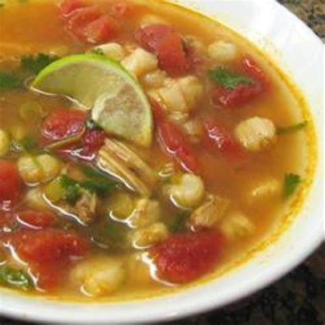 Chicken And Hominy Soup With Lime And Cilantro Recipe Hominy Soup