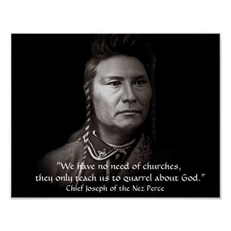 Chief Joseph The Nez Perce American Indian Wisdom Poster