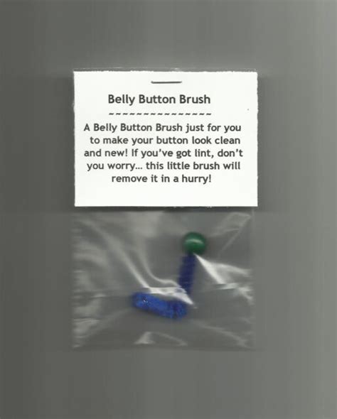 Belly Button Brush Lint Novelty Gag T Homemade For Sale Online Ebay