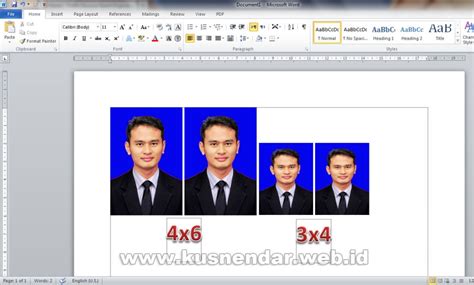 Ubah Foto Jadi 4x6 Cara Membuat Pas Photo 4x6 Dengan Ms Word Youtube