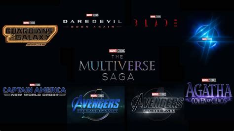 Marvel Cinematic Universe Phase 5 6 And 7 Upcoming Movies And Tv
