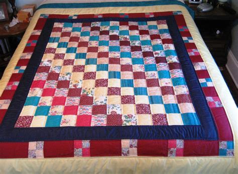 Diagonal Square Block Quilt Full Size By Mountainpridecrafts