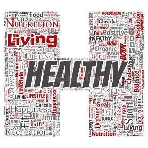 Vector Healthy Living Positive Nutrition Sport Stock Vector