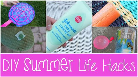 Diy Summer Life Hacks Everyone Should Know Allie Young Youtube
