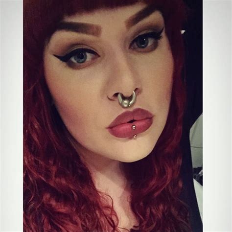 Women With Huge Septums Photo With Images Piercings