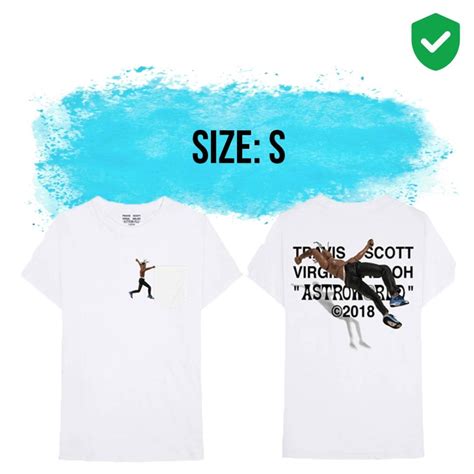 Travis Scott X Virgil Abloh Andoff Whiteand Astroworld T Shirt Merch Cool
