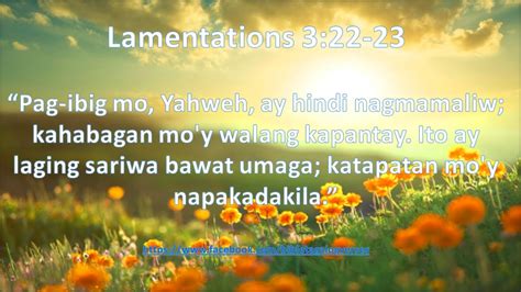 Lamentations 322 23 Bible Tagalog Verses Bible Tagalog Verses