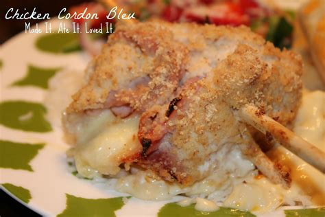 Chicken stuffed with ham and cheese, coated with crunchy golden breadcrumbs. Chicken Cordon Bleu - Made It. Ate It. Loved It.