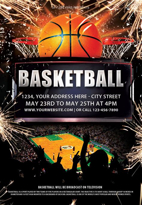 3 On 3 Basketball Tournament Flyer Template Creative Professional