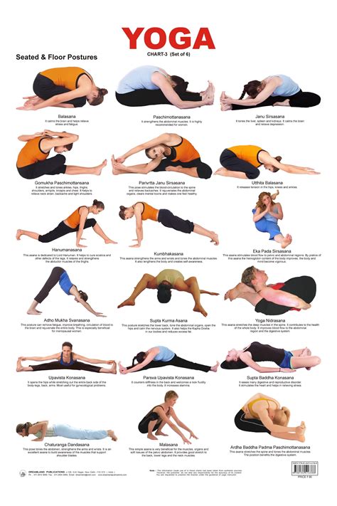 Seated And Floor Postures Chart Yoga Poses Chart Yoga Chart Yoga Asanas