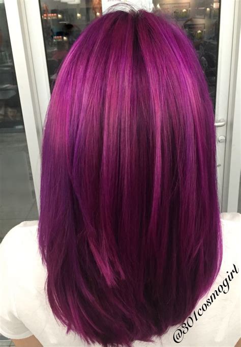 Violet Hair Colors Magenta Hair Hair Color Purple Hair Color And Cut